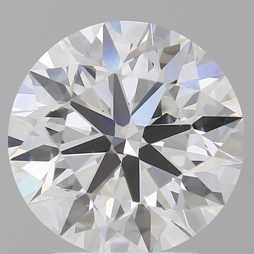 3.03 Carat Round Shaped, Excellent Cut, E Color, VVS2 Clarity, IGI Certified Lab Grown Diamond