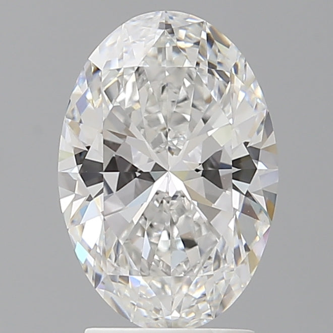 2.55 Carat Oval Shaped, Ideal Cut, E Color, VVS2 Clarity, IGI Certified Lab Grown Diamond