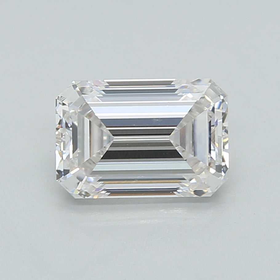 2.01 Carat Emerald Shaped, Ideal Cut, G Color, VVS1 Clarity, IGI Certified Lab Grown Diamond