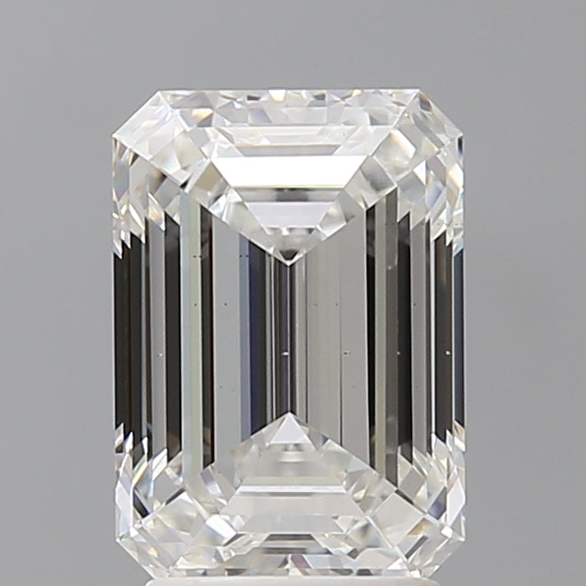 3.10 Carat Emerald Shaped, Ideal Cut, E Color, VS2 Clarity, IGI Certified Lab Grown Diamond
