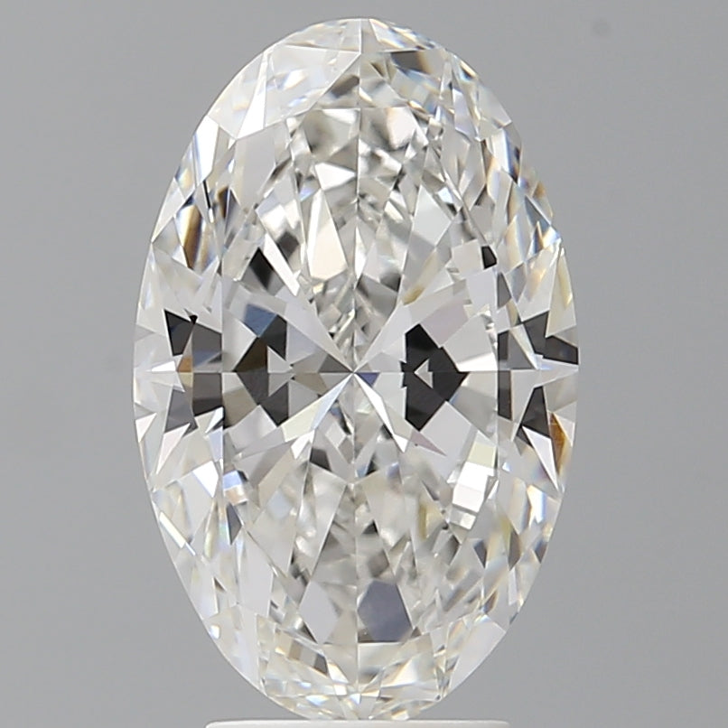 4.04 Carat Oval Shaped, Ideal Cut, F Color, VVS2 Clarity, IGI Certified Lab Grown Diamond