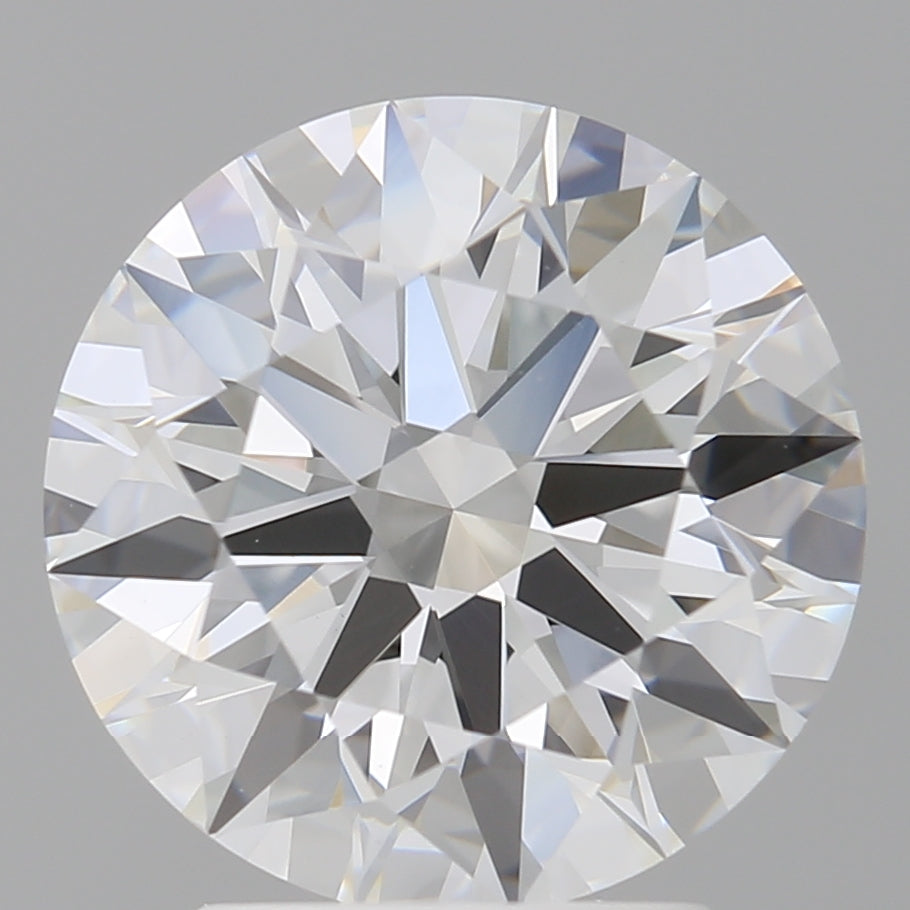 3.10 Carat Round Shaped, Ideal Cut, E Color, VVS2 Clarity, IGI Certified Lab Grown Diamond