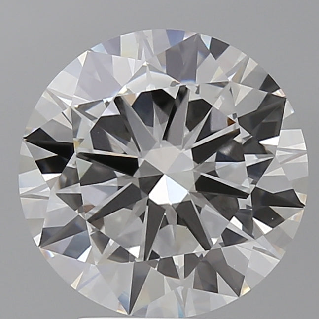 4.03 Carat Round Shaped, Excellent Cut, E Color, VVS2 Clarity, IGI Certified Lab Grown Diamond