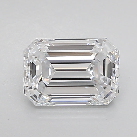 1.53 Carat Emerald Shaped, Ideal Cut, D Color, VVS2 Clarity, IGI Certified Lab Grown Diamond