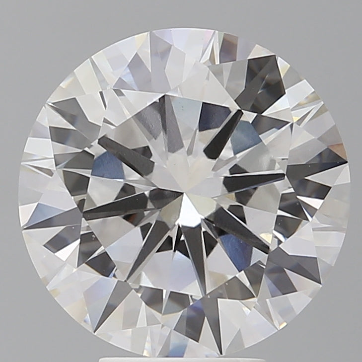6.05 Carat Round Shaped, Excellent Cut, F Color, VVS2 Clarity, IGI Certified Lab Grown Diamond