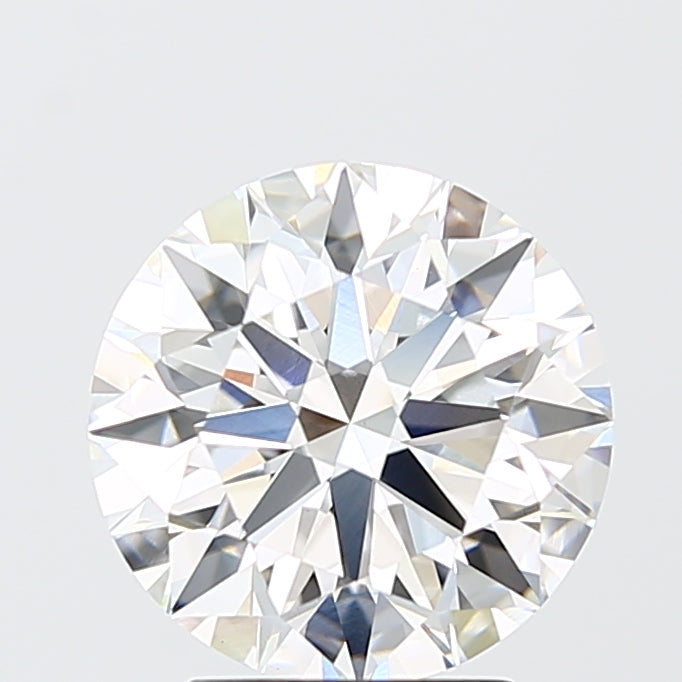 3.10 Carat Round Shaped, Ideal Cut, F Color, VVS2 Clarity, IGI Certified Lab Grown Diamond