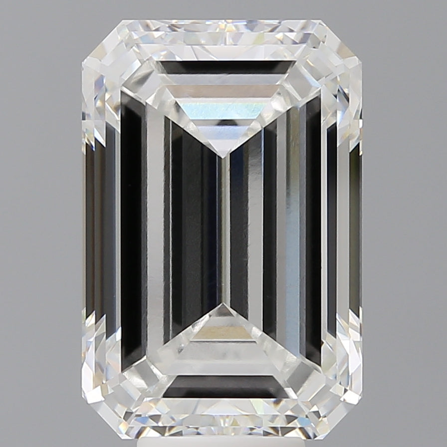 10.02 Carat Emerald Shaped, Excellent Cut, F Color, VVS2 Clarity, IGI Certified Lab Grown Diamond