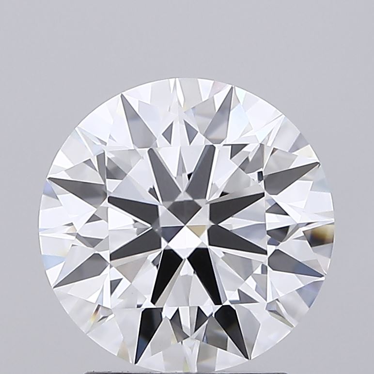 2.26 Carat Round Shaped, Ideal Cut, D Color, VVS2 Clarity, IGI Certified Lab Grown Diamond