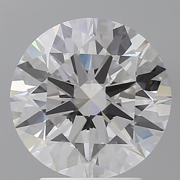 3.09 Carat Round Shaped, Ideal Cut, E Color, VVS2 Clarity, IGI Certified Lab Grown Diamond