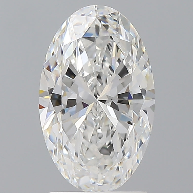 2.10 Carat Oval Shaped, Ideal Cut, E Color, VVS2 Clarity, IGI Certified Lab Grown Diamond