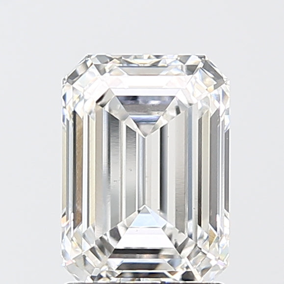 2.10 Carat Emerald Shaped, Ideal Cut, F Color, VS1 Clarity, IGI Certified Lab Grown Diamond