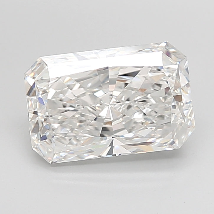 4.00 Carat Radiant Shaped, Ideal Cut, E Color, VVS2 Clarity, IGI Certified Lab Grown Diamond