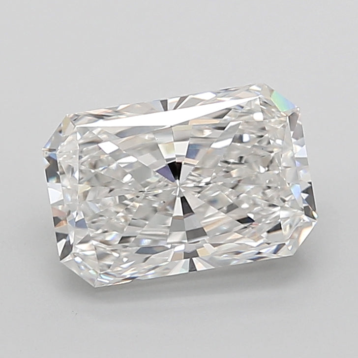 3.05 Carat Radiant Shaped, Ideal Cut, E Color, VVS2 Clarity, IGI Certified Lab Grown Diamond