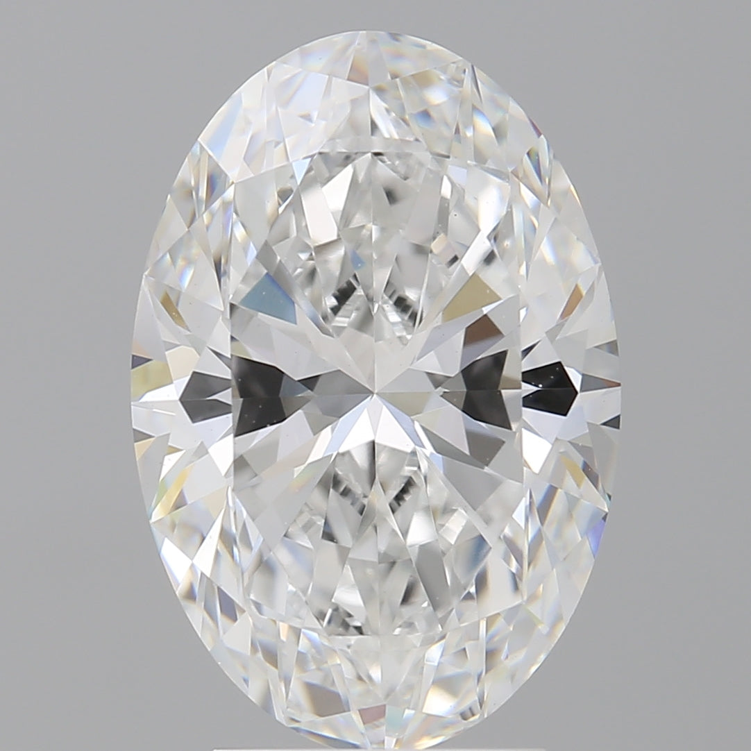 4.02 Carat Oval Shaped, Ideal Cut, E Color, VVS2 Clarity, IGI Certified Lab Grown Diamond