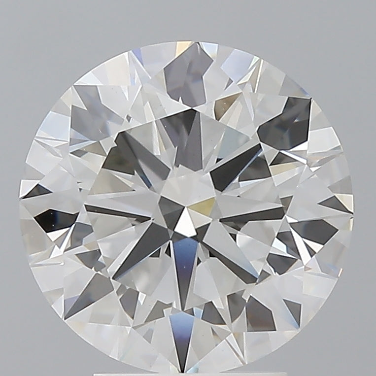 4.01 Carat Round Shaped, Excellent Cut, F Color, VVS2 Clarity, IGI Certified Lab Grown Diamond