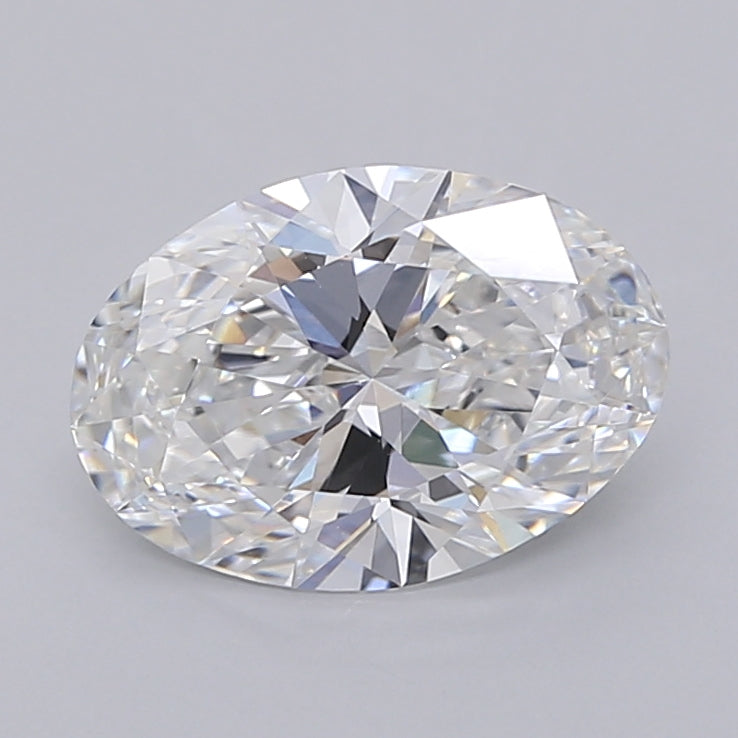 2.04 Carat Oval Shaped, Ideal Cut, D Color, VVS2 Clarity, IGI Certified Lab Grown Diamond