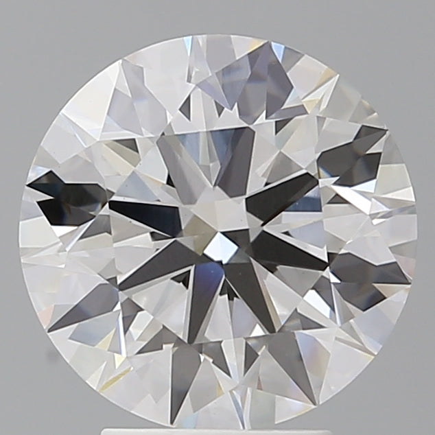 4.04 Carat Round Shaped, Ideal Cut, F Color, VVS2 Clarity, IGI Certified Lab Grown Diamond