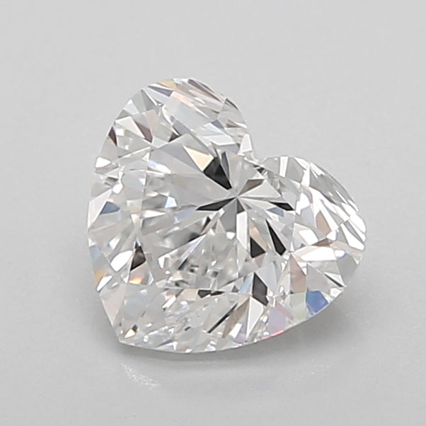 1.03 Carat Heart Shaped, Ideal Cut, D Color, VVS2 Clarity, IGI Certified Lab Grown Diamond