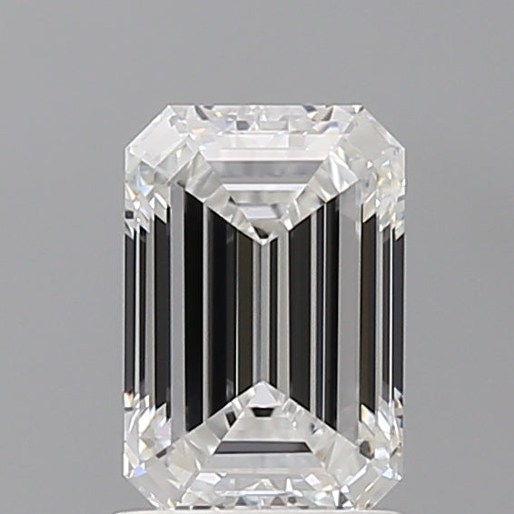 1.55 Carat Emerald Shaped, Ideal Cut, E Color, VVS2 Clarity, IGI Certified Lab Grown Diamond
