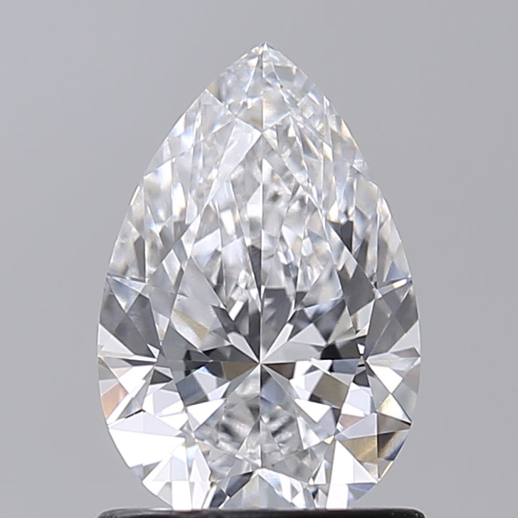1.02 Carat Pear Shaped, Excellent Cut, D Color, VVS2 Clarity, IGI Certified Lab Grown Diamond