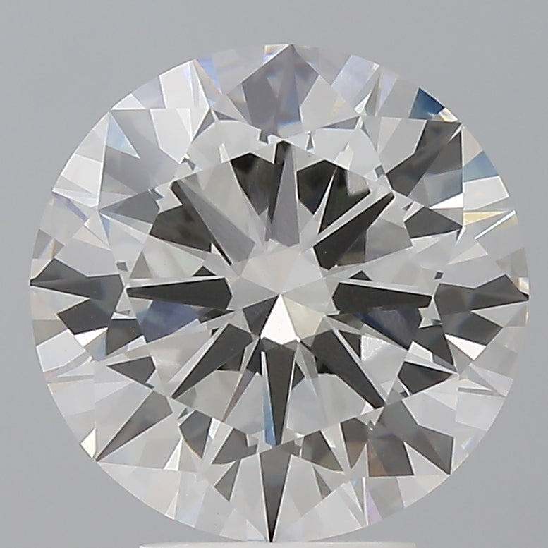 4.57 Carat Round Shaped, Excellent Cut, F Color, VVS2 Clarity, IGI Certified Lab Grown Diamond