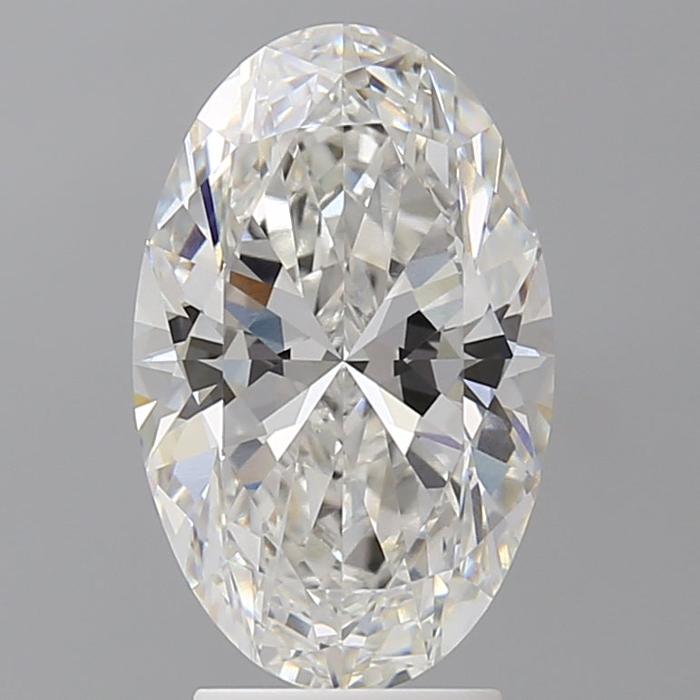 3.54 Carat Oval Shaped, Ideal Cut, F Color, VVS2 Clarity, IGI Certified Lab Grown Diamond