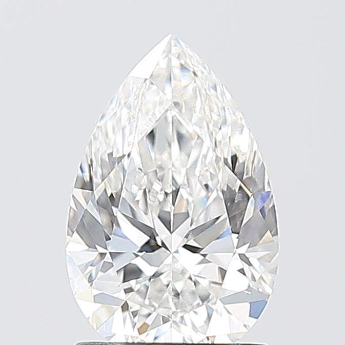 1.53 Carat Pear Shaped, Ideal Cut, E Color, VS1 Clarity, IGI Certified Lab Grown Diamond