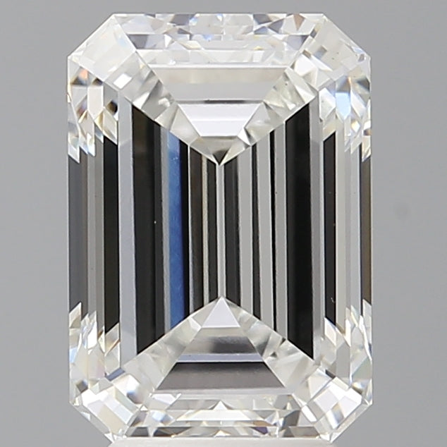 4.09 Carat Emerald Shaped, Ideal Cut, F Color, VS1 Clarity, IGI Certified Lab Grown Diamond