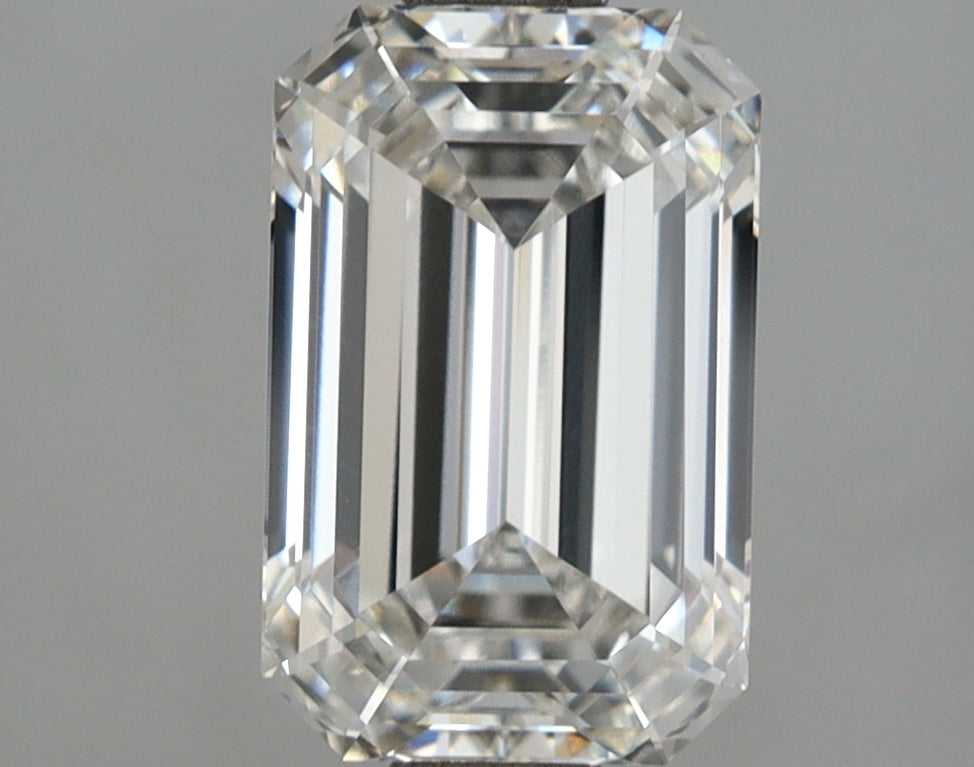 2.54 Carat Emerald Shaped, Ideal Cut, F Color, VVS1 Clarity, IGI Certified Lab Grown Diamond
