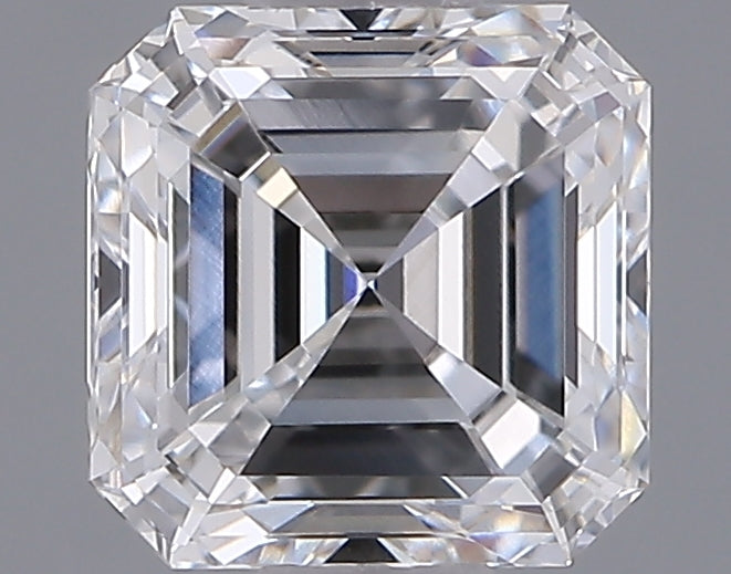 1.01 Carat Asscher Shaped, Ideal Cut, D Color, VVS2 Clarity, IGI Certified Lab Grown Diamond