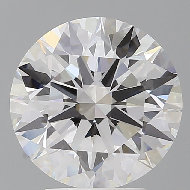 4.02 Carat Round Shaped, Excellent Cut, E Color, VVS2 Clarity, IGI Certified Lab Grown Diamond