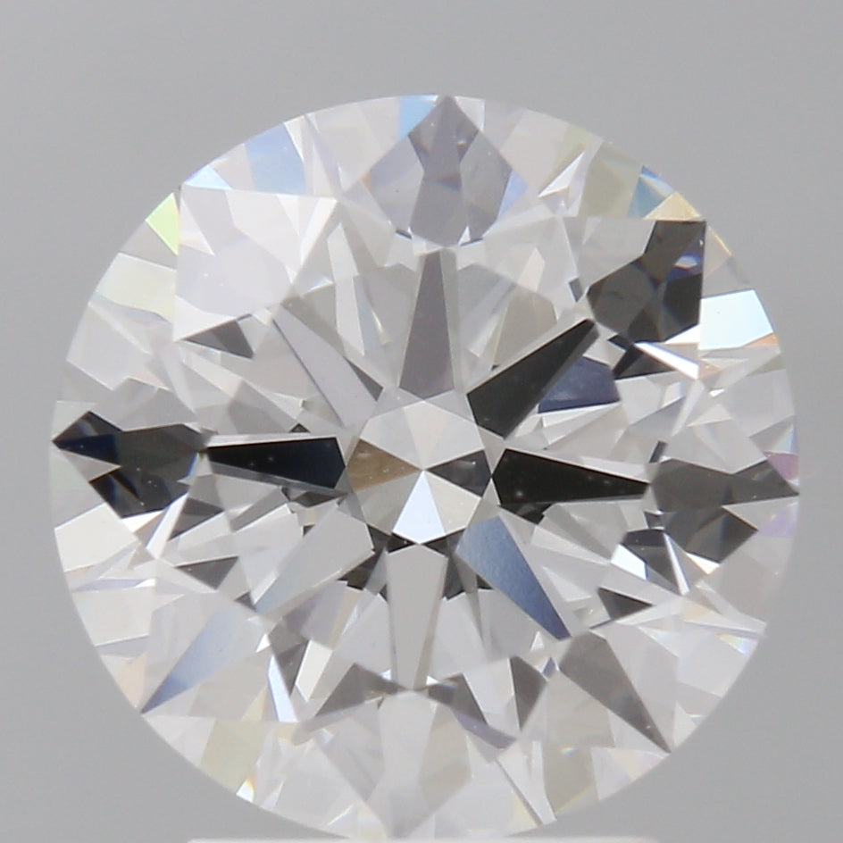 3.10 Carat Round Shaped, Ideal Cut, E Color, VVS2 Clarity, IGI Certified Lab Grown Diamond