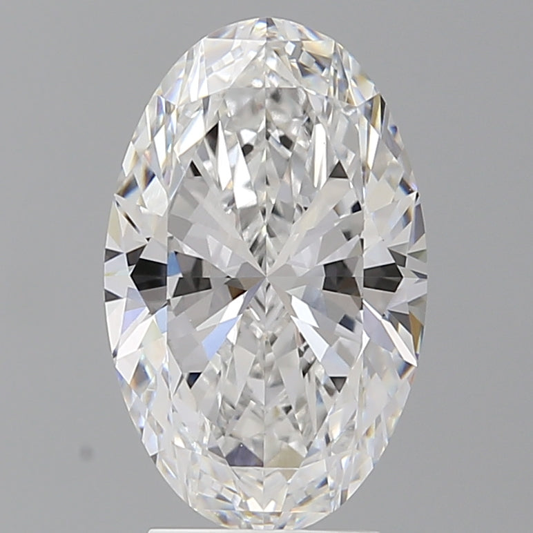 3.54 Carat Oval Shaped, Ideal Cut, E Color, VVS2 Clarity, IGI Certified Lab Grown Diamond