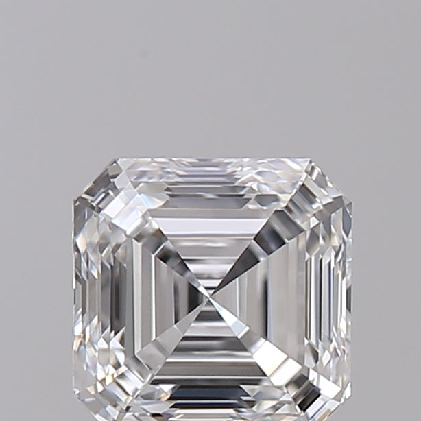 0.71 Carat Asscher Shaped, Ideal Cut, E Color, VVS1 Clarity, IGI Certified Lab Grown Diamond