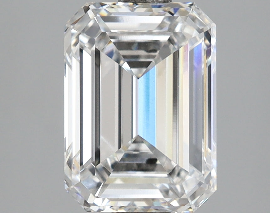 2.51 Carat Emerald Shaped, Ideal Cut, D Color, VVS1 Clarity, IGI Certified Lab Grown Diamond