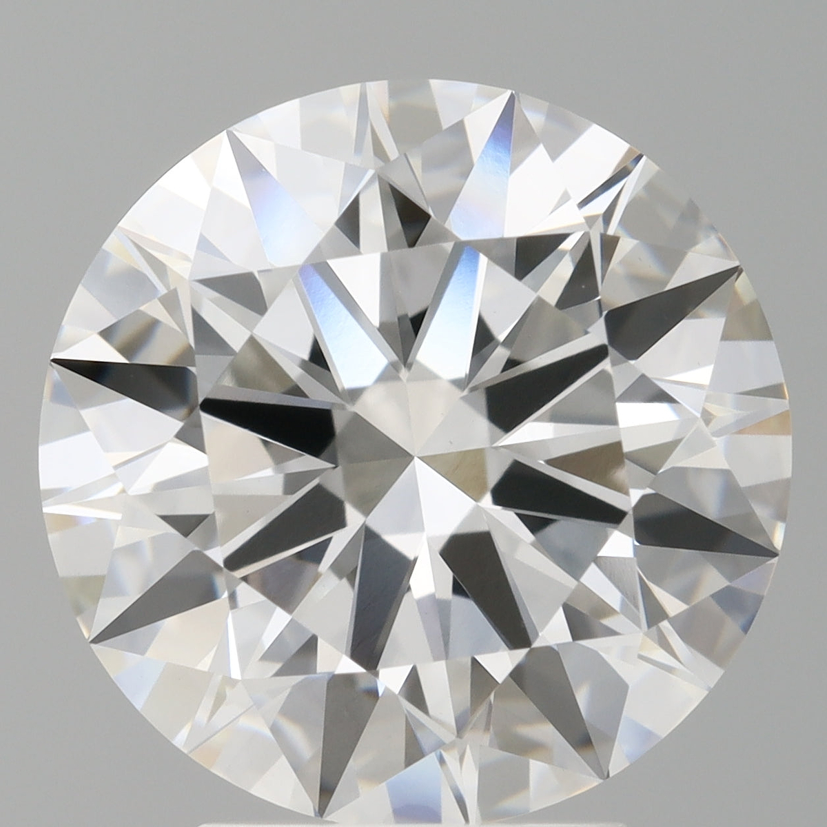 4.10 Carat Round Shaped, Ideal Cut, E Color, VVS2 Clarity, IGI Certified Lab Grown Diamond