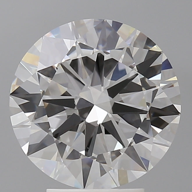 4.03 Carat Round Shaped, Excellent Cut, E Color, VVS2 Clarity, IGI Certified Lab Grown Diamond