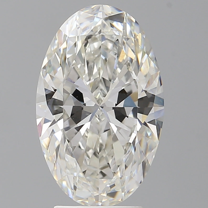 4.01 Carat Oval Shaped, Ideal Cut, F Color, VVS2 Clarity, IGI Certified Lab Grown Diamond