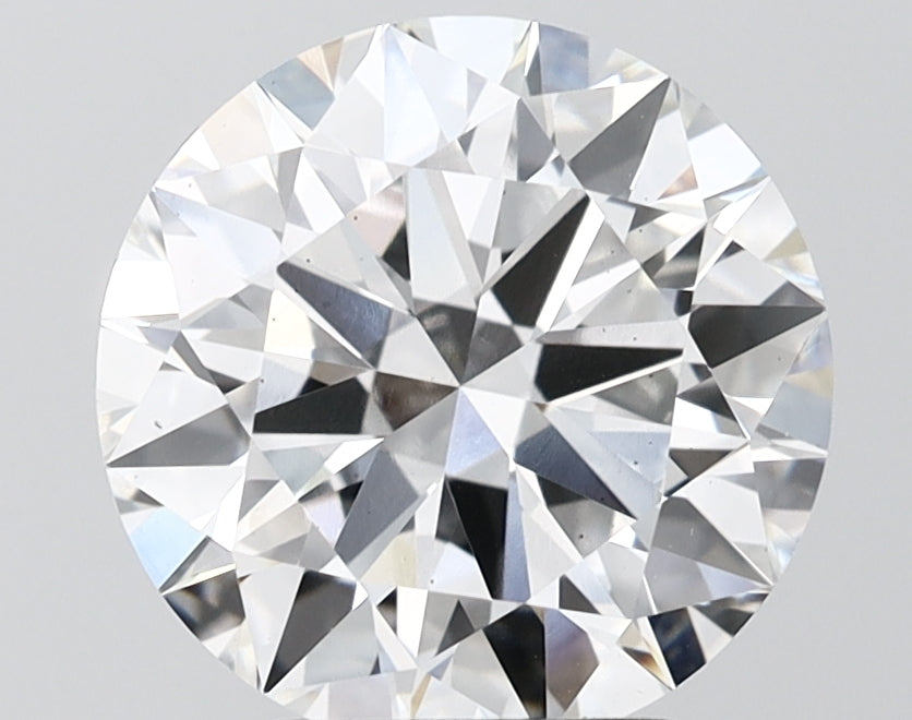 3.60 Carat Round Shaped, Excellent Cut, F Color, VS2 Clarity, IGI Certified Lab Grown Diamond