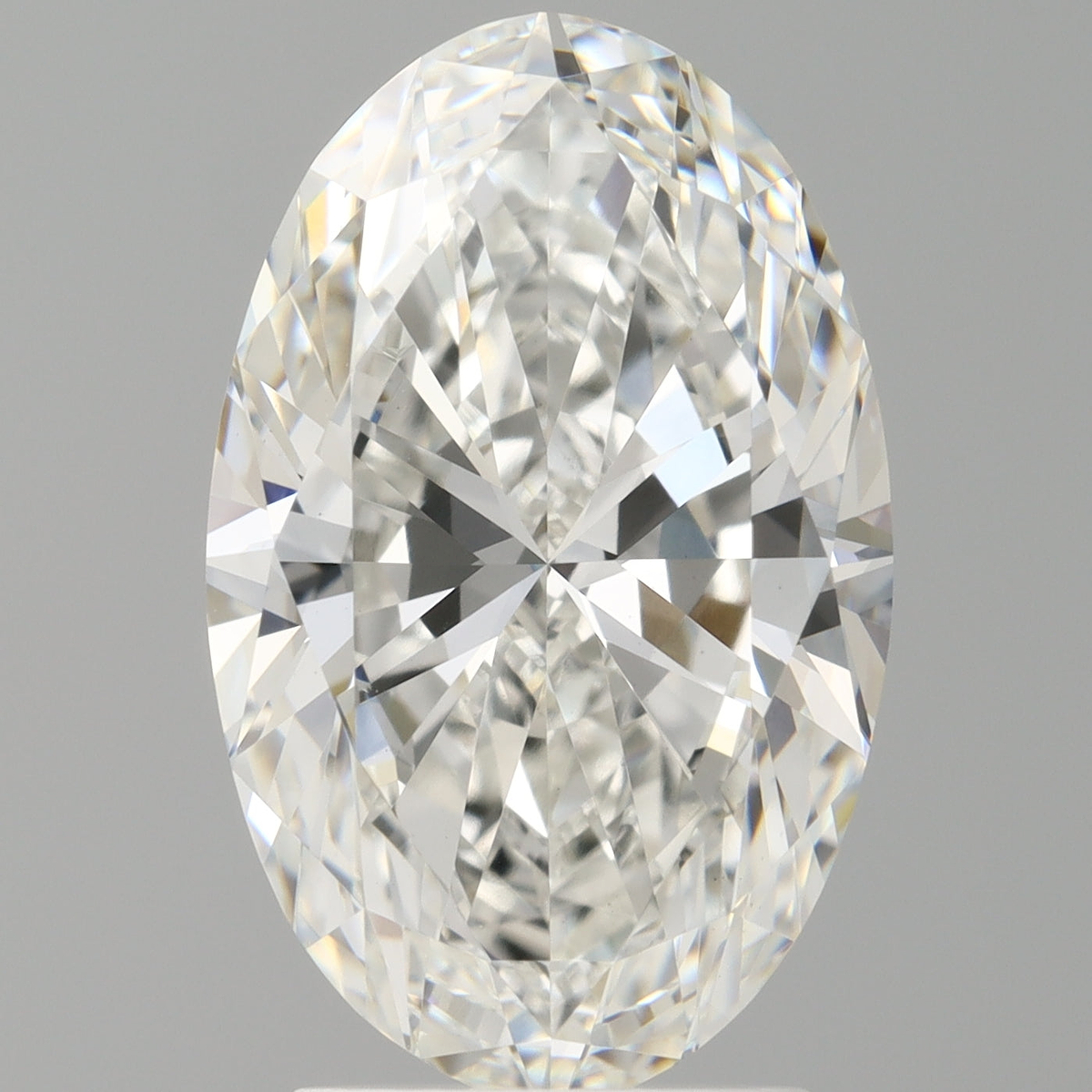 3.07 Carat Oval Shaped, Ideal Cut, F Color, VVS2 Clarity, IGI Certified Lab Grown Diamond