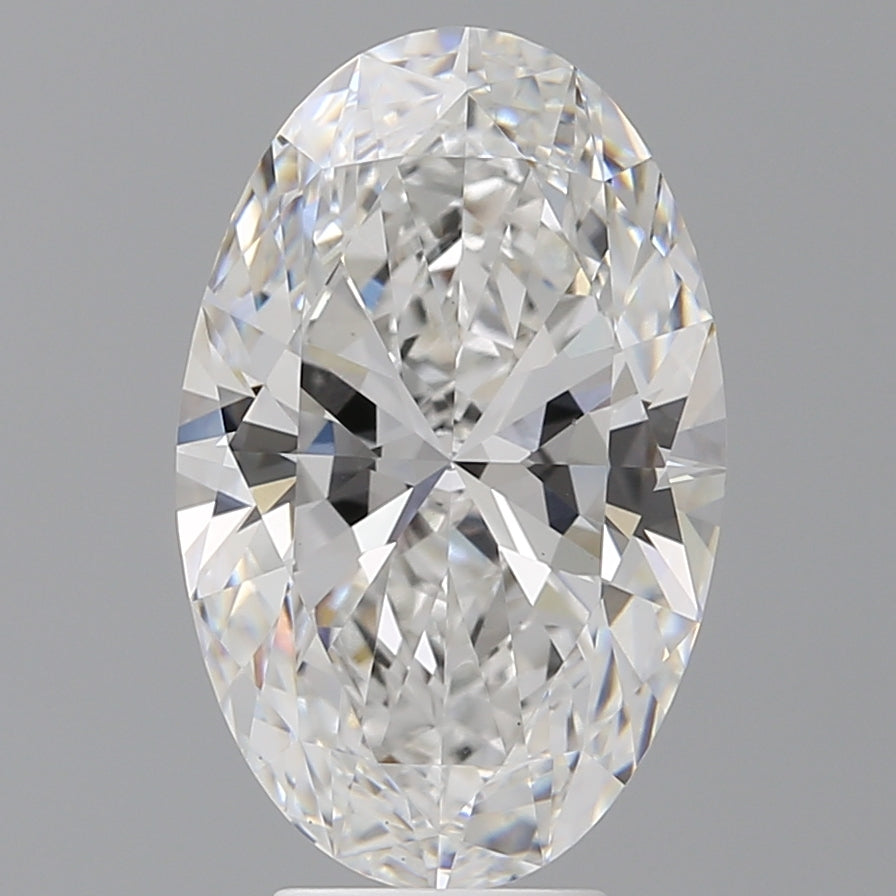 5.50 Carat Oval Shaped, Ideal Cut, E Color, VVS2 Clarity, IGI Certified Lab Grown Diamond
