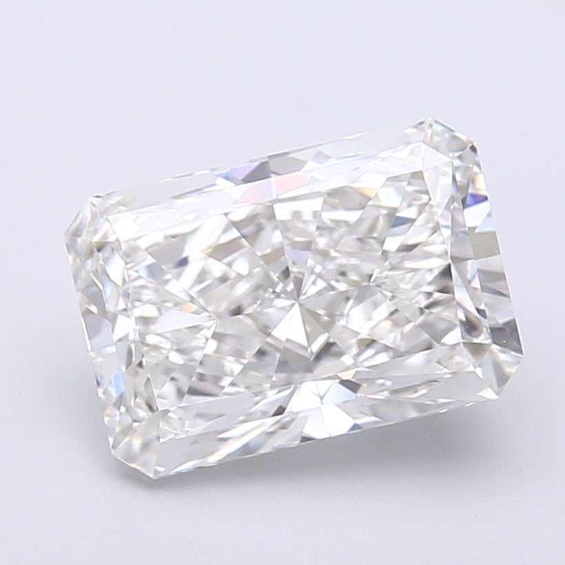 3.59 Carat Radiant Shaped, Very Good Cut, F Color, VS1 Clarity, IGI Certified Lab Grown Diamond