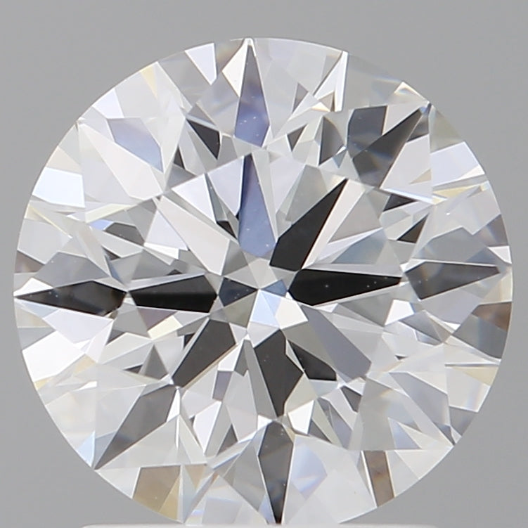 2.06 Carat Round Shaped, Ideal Cut, E Color, VVS2 Clarity, IGI Certified Lab Grown Diamond