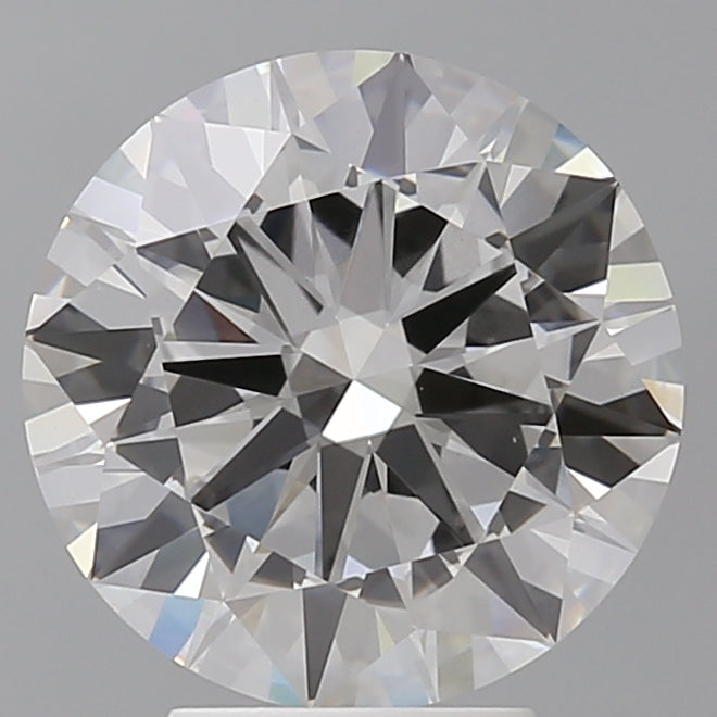 4.53 Carat Round Shaped, Excellent Cut, F Color, VVS2 Clarity, IGI Certified Lab Grown Diamond