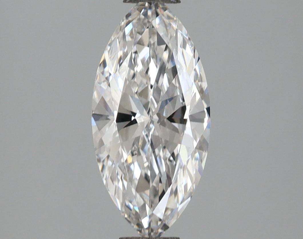 1.03 Carat Marquise Shaped, Excellent Cut, D Color, VVS2 Clarity, IGI Certified Lab Grown Diamond
