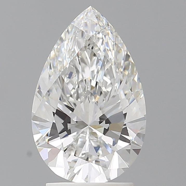 2.60 Carat Pear Shaped, Ideal Cut, E Color, VVS2 Clarity, IGI Certified Lab Grown Diamond