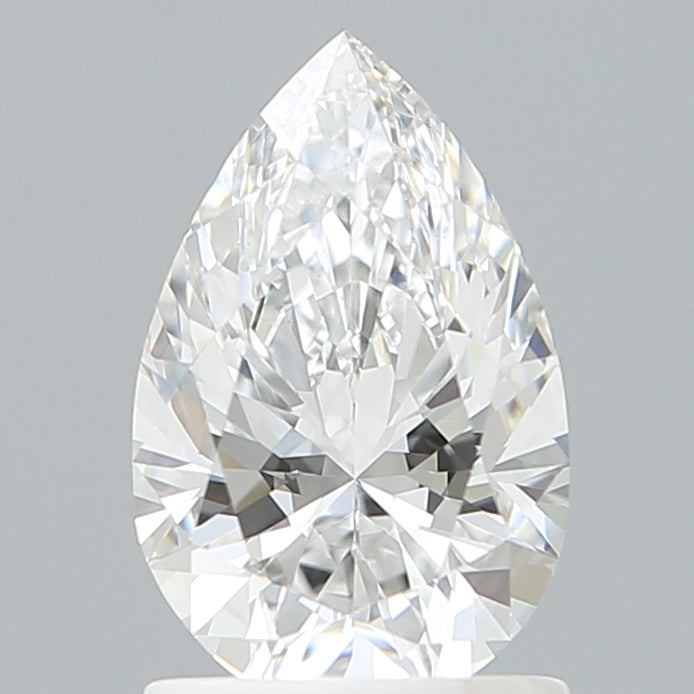 1.29 Carat Pear Shaped, Ideal Cut, D Color, VS1 Clarity, IGI Certified Lab Grown Diamond