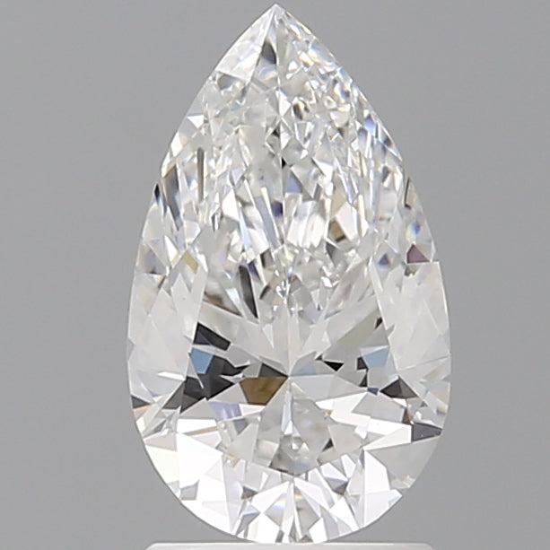 1.60 Carat Pear Shaped, Ideal Cut, E Color, VVS2 Clarity, IGI Certified Lab Grown Diamond