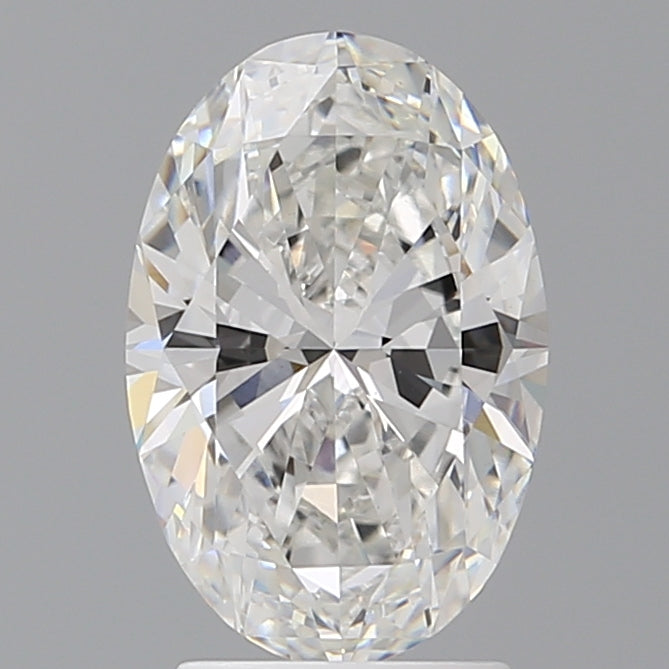 2.54 Carat Oval Shaped, Ideal Cut, E Color, VVS2 Clarity, IGI Certified Lab Grown Diamond