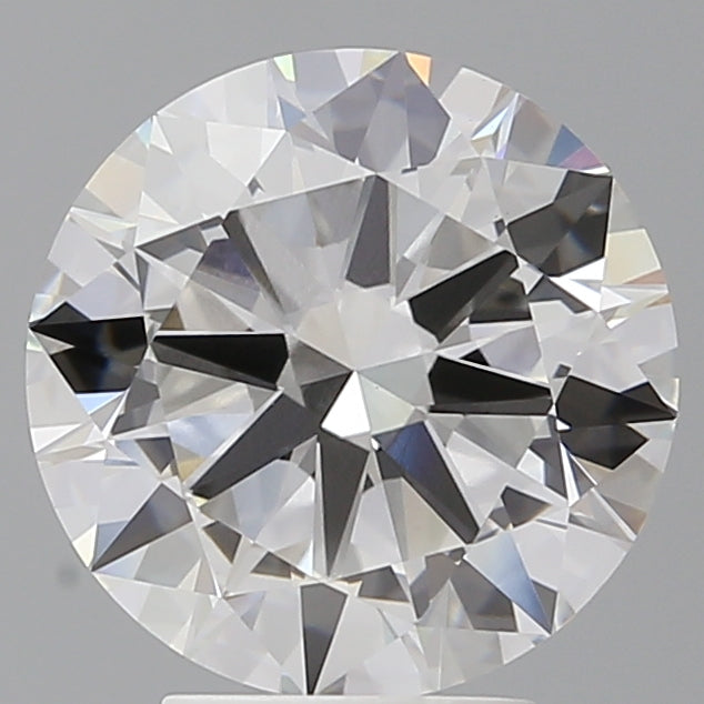 4.07 Carat Round Shaped, Excellent Cut, F Color, VVS2 Clarity, IGI Certified Lab Grown Diamond